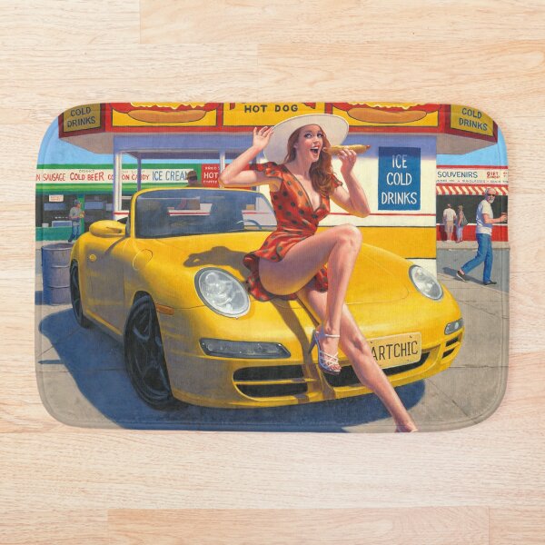 Coney Island Footlong Bath Mat