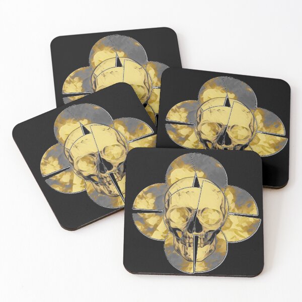 Item preview, Trippy gold skull designed and sold by Monkey204.