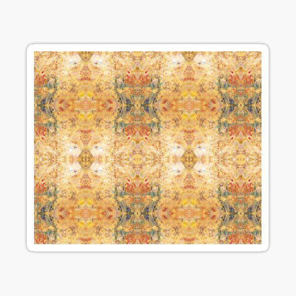 Gold Painted Pattern Sticker