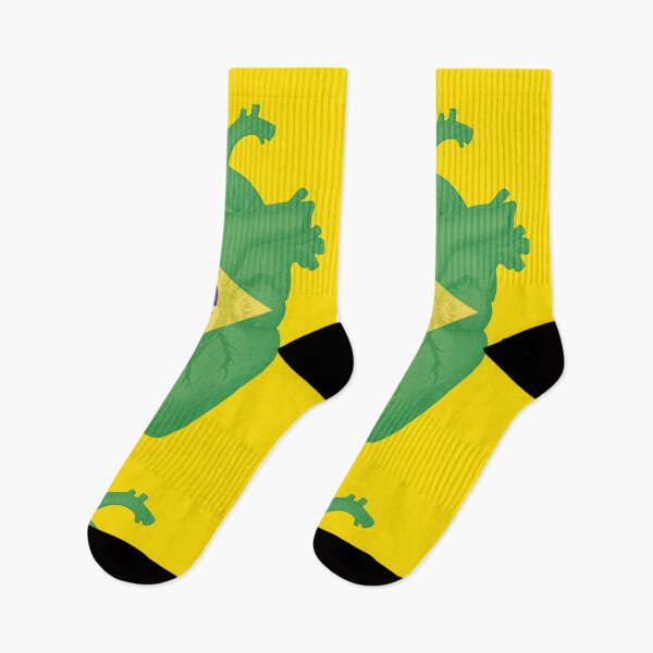 Item preview, Proud to be Brazilian, Heart beating for Brazil, pride designed and sold by Kinisis.