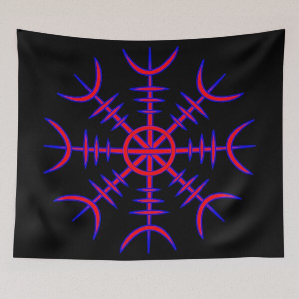 Item preview, aegishjalmur in blue and red designed and sold by JLPeterson.