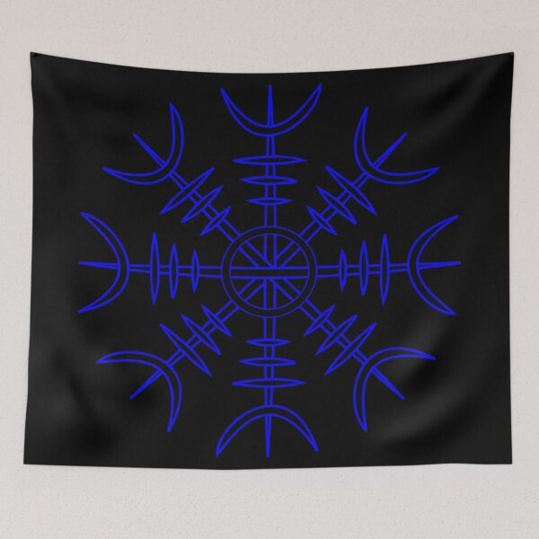 Item preview, aegishjalmur in black and blue designed and sold by JLPeterson.