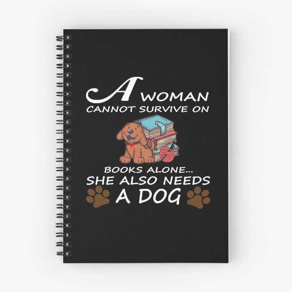 Item preview, A Woman Cannot Survive On Books Alone She Also Needs a Dog designed and sold by MG STORE.