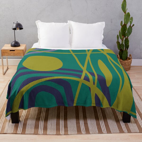 Item preview, Lines with dot in gold turquoise background designed and sold by Move-Art.
