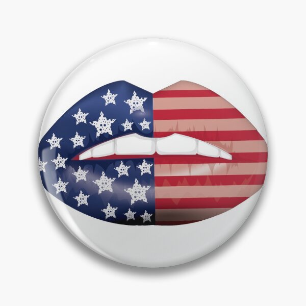 Item preview, American Flag Lips Independence Day July 4th 1776 Mask designed and sold by eBVrb.