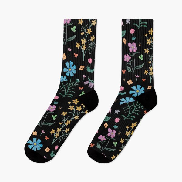 Item preview, Spring Garden Tossed Pattern, Dark Background designed and sold by Dani Reber.