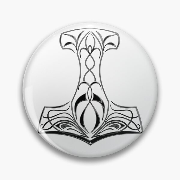 Aperçu de l'œuvre Mjolnir en chrome créée et vendue par JLPeterson.