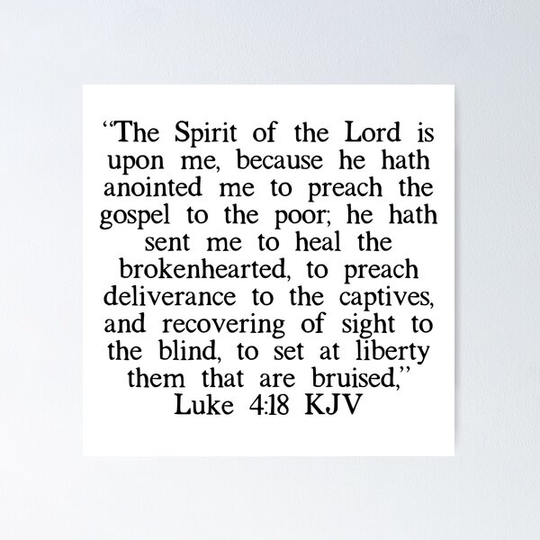 Item preview, Luke 4:18 KJV designed and sold by IBMClothing.