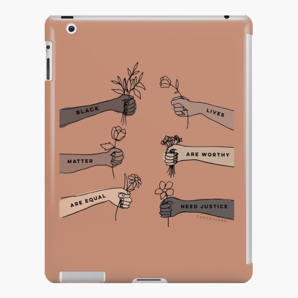 Black lives matter - are worthy- are equal - need justice. iPad Snap Case