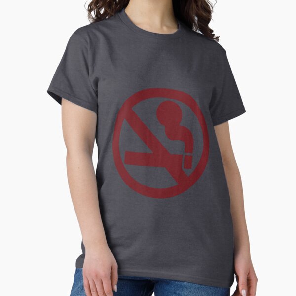 Vista previa del artículo con la obra «No fume», diseñado y vendido por Rhyble.