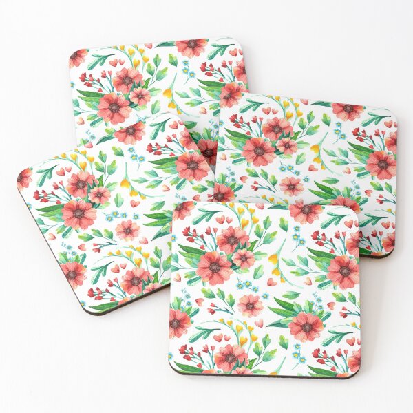 Item preview, Watercolor flowers pattern designed and sold by Kirill Berbetch.