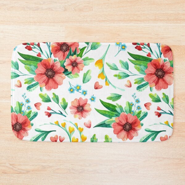 Item preview, Watercolor flowers pattern designed and sold by Kirill Berbetch.