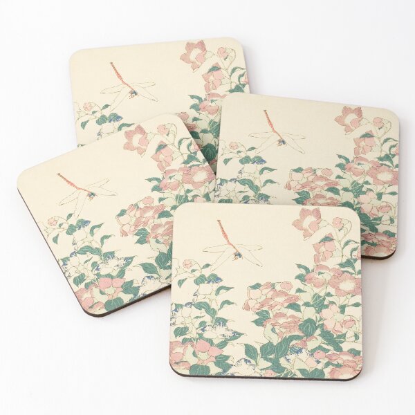 Item preview, Bell-Flower and Dragonfly by Katsushika Hokusai, 1834 designed and sold by Vintage Wall Art.