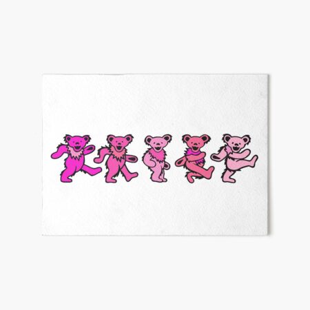 Pink Bears Art Board Print