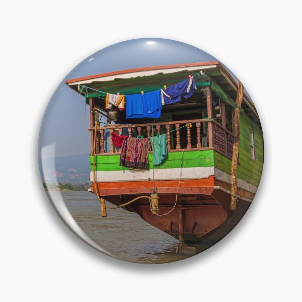 Item preview, Laos. Mekong River. Long Boat. Embarkation. designed and sold by vadim19.