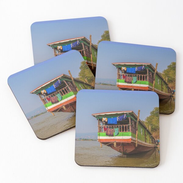 Item preview, Laos. Mekong River. Long Boat. Embarkation. designed and sold by vadim19.