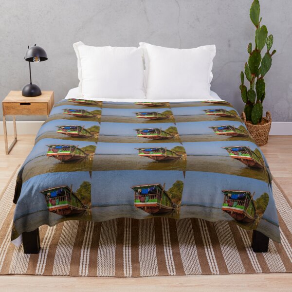 Item preview, Laos. Mekong River. Long Boat. Embarkation. designed and sold by vadim19.