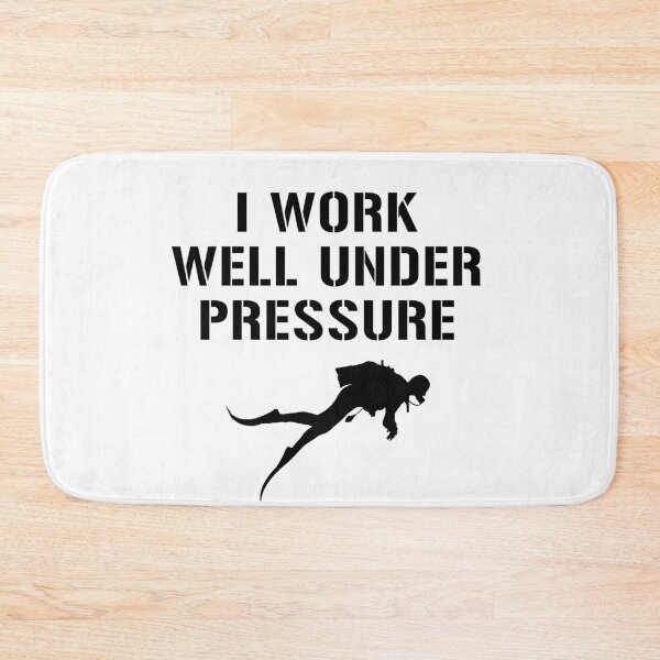 Item preview, I Work Well Under Pressure- Diving (Black) designed and sold by JStuartArt.