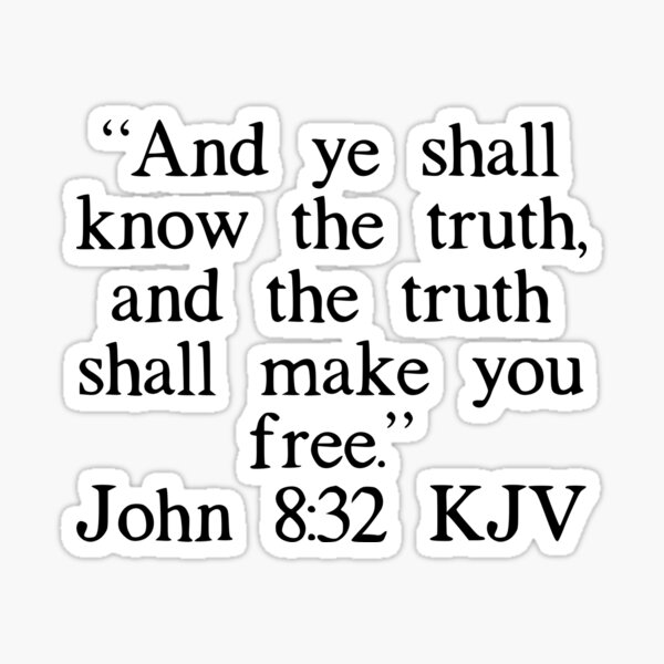 Item preview, John 8:32 KJV designed and sold by IBMClothing.
