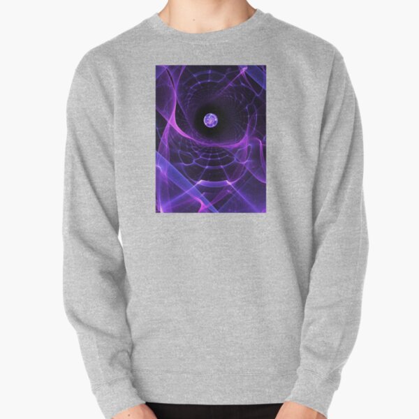 Wormhole - Fractal Alien Scifi Scene Pullover Sweatshirt