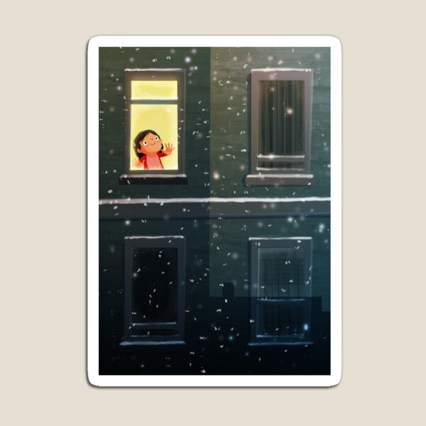It's snowing! Magnet