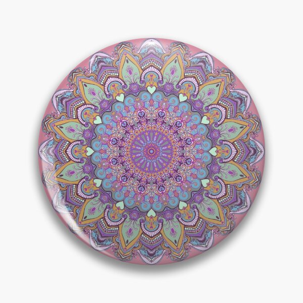 Item preview, light violet mandala designed and sold by MandalaFlowerArt.