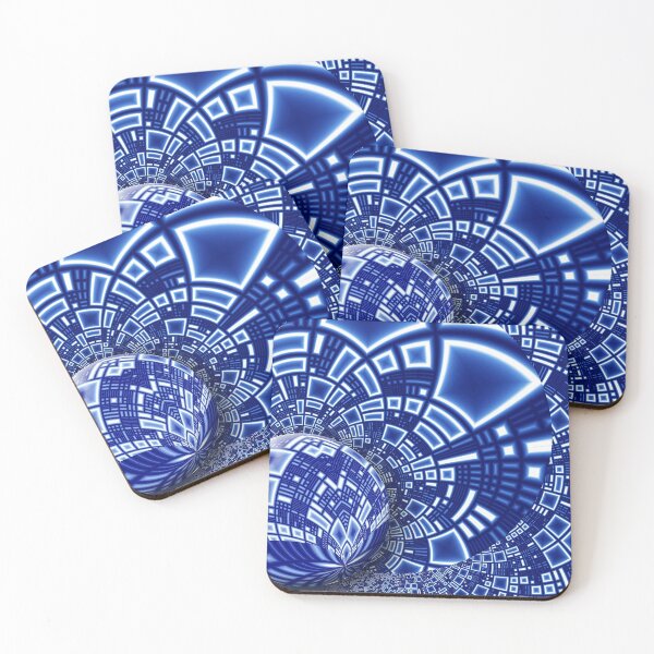 Item preview, Interstellar City - Fractal Alien Scifi Scene designed and sold by Pam Blackstone.