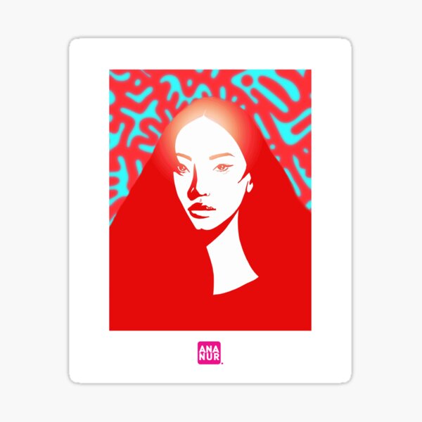 Glow girl Sticker