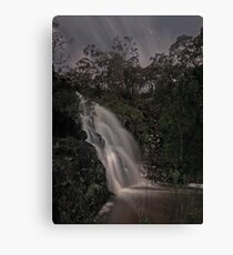 Third Falls, Morialta in Moonlight Canvas Print
