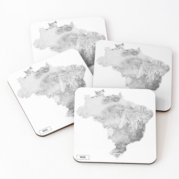 Item preview, Mapa en Relieve de Brasil designed and sold by ThinkAboutMaps.