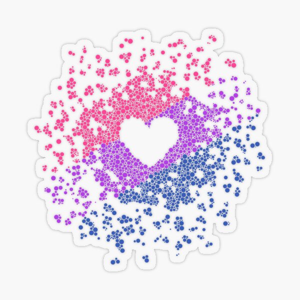 Biheart Transparent Sticker