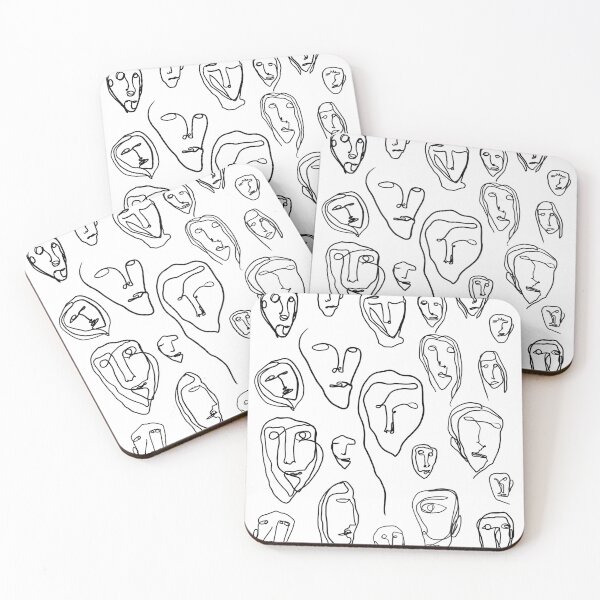 Item preview, abstract and modern faces designed and sold by artatsunrise.