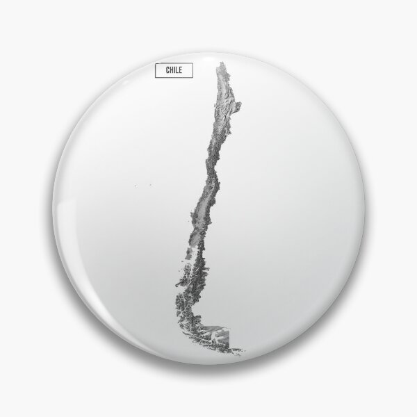 Item preview, Relief Map of Chile designed and sold by ThinkAboutMaps.