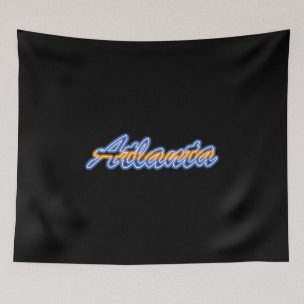 Item preview, Hockey Fan of Atlanta Retro Blue and Gold in Neon designed and sold by gkillerb.