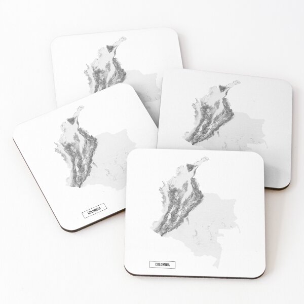 Item preview, Relief Map of Colombia designed and sold by ThinkAboutMaps.