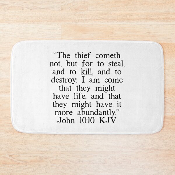 Item preview, John 10:10 KJV designed and sold by IBMClothing.