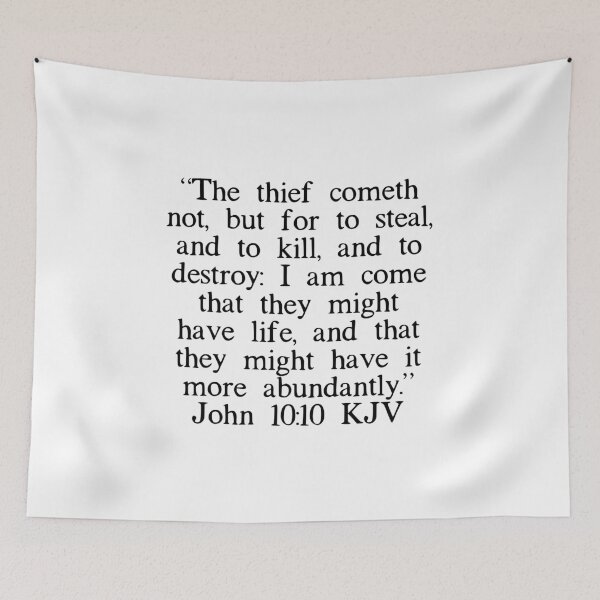 Item preview, John 10:10 KJV designed and sold by IBMClothing.