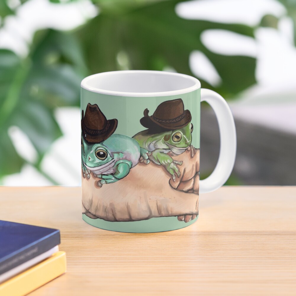 "Frogs with Cowboy Hats" Mug by elliegrintsaig Redbubble