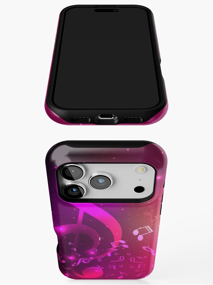 Thumbnail 3 of 4, iPhone Case, Musical Notes Cosmic Ride designed and sold by WisdomInspired.