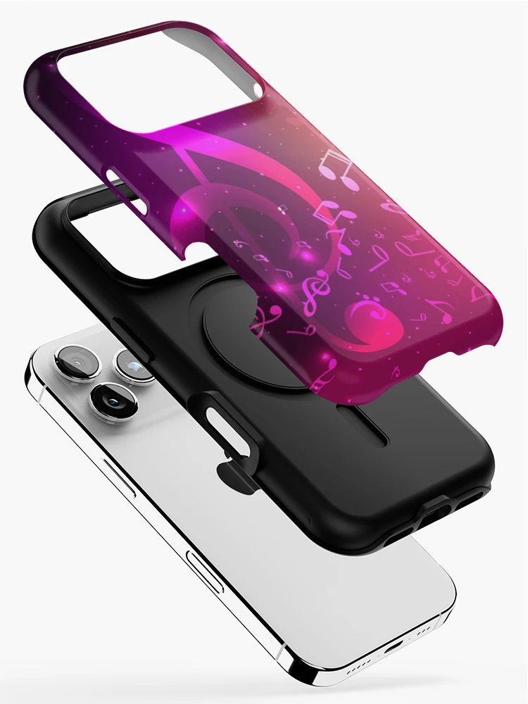 Thumbnail 2 of 4, iPhone Case, Musical Notes Cosmic Ride designed and sold by WisdomInspired.