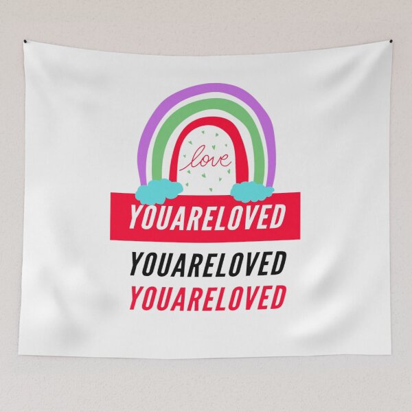 Item preview, You are loved purple rainbow designed and sold by lovesuperkarma.