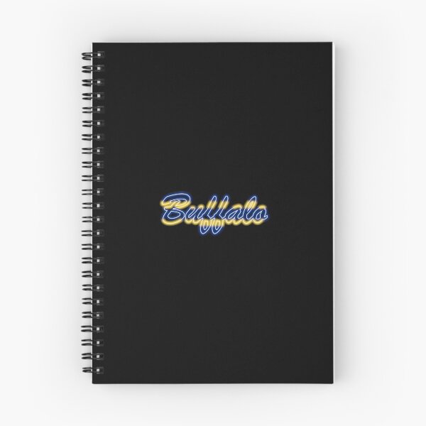 Item preview, Hockey Fan of Buffalo Retro Blue and Gold in Neon designed and sold by gkillerb.
