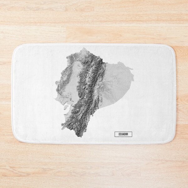 Item preview, Relief Map of Ecuador designed and sold by ThinkAboutMaps.