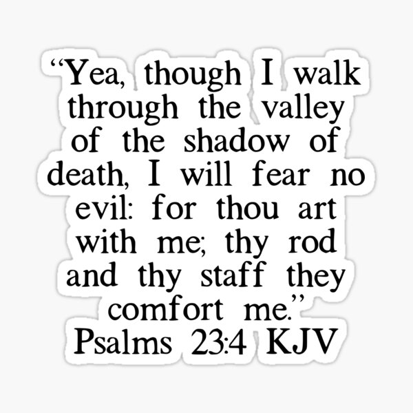Item preview, Psalms 23:4 KJV designed and sold by IBMClothing.