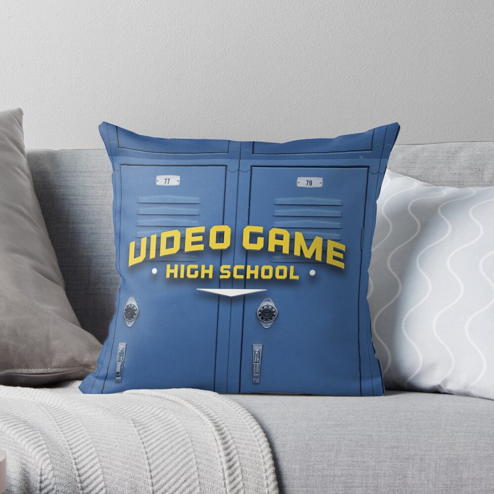 Vghs Video Game High School Locker Throw Blanket By Orsum Art Redbubble - vghs video game high school roblox