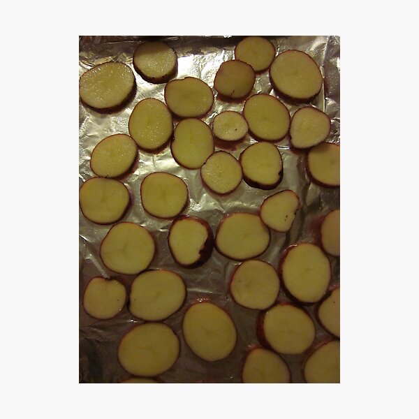 A Fleet of Potato Slices Photographic Print