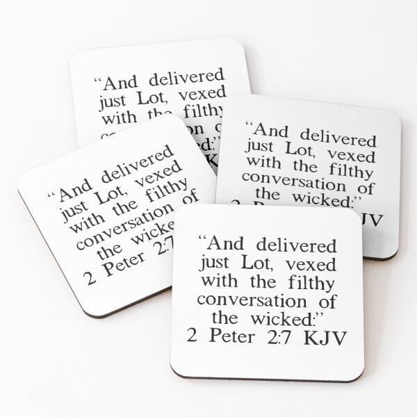 Item preview, 2 Peter 2:7 KJV designed and sold by IBMClothing.