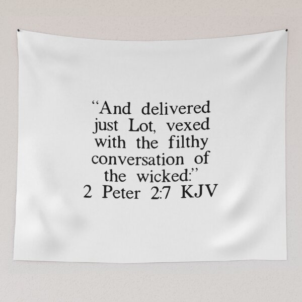 Item preview, 2 Peter 2:7 KJV designed and sold by IBMClothing.