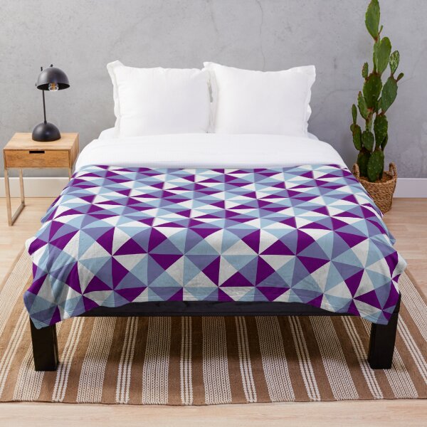 Item preview, Abstract Geometric Pattern in purple tones designed and sold by pignpix.