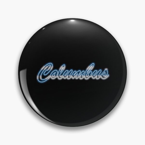 Item preview, Hockey Fan of Columbus Blue and Silver in Neon designed and sold by gkillerb.